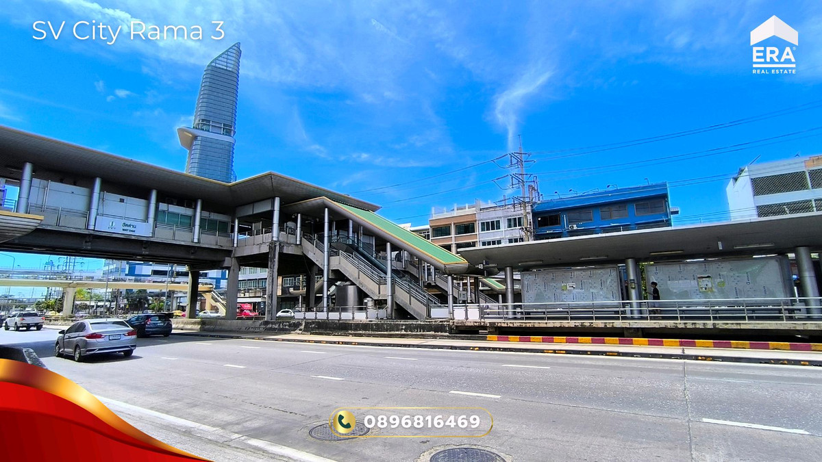 For SaleCondoRama3 (Riverside),Satupadit : Condo for sale SV City Rama 3, 18th floor, Building 8, beautiful view, see the Chao Phraya River and KingBridge Tower, room 2 Bed 1 Bath, good condition, ready to move in, SV City Rama 3 Condo for Sale.