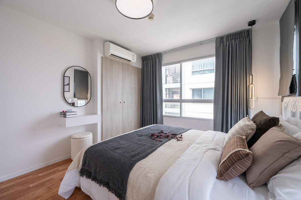 For SaleCondoLadkrabang, Suwannaphum Airport : K-6821 Corner room, newly decorated, near Suvarnabhumi Airport, Condo for sale, Lumpini On Nut, Lat Krabang 2, ready to move in.