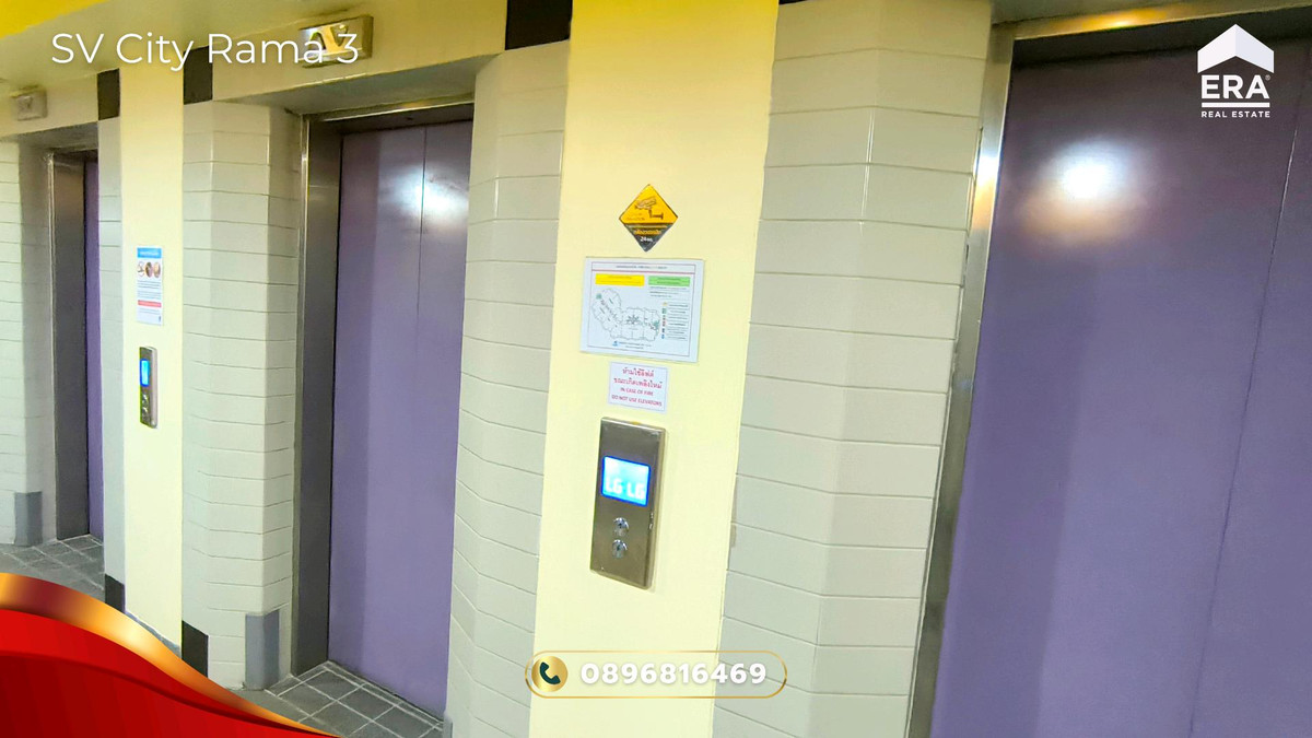 For SaleCondoRama3 (Riverside),Satupadit : Condo for sale SV City Rama 3, 18th floor, Building 8, beautiful view, see the Chao Phraya River and KingBridge Tower, room 2 Bed 1 Bath, good condition, ready to move in, SV City Rama 3 Condo for Sale.