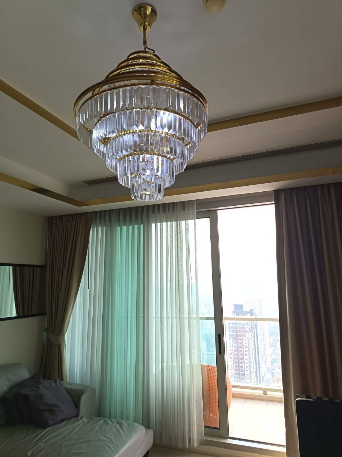 For RentCondoWongwianyai, Charoennakor : Condo for rent, shady atmosphere, The River Condominium 2 beds