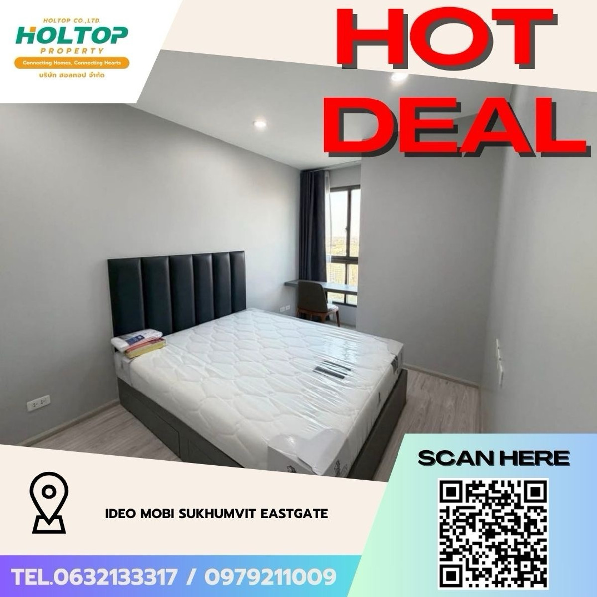 For RentCondoBangna, Bearing, Lasalle : #Z5101💥 200369 🔥Condo for rent Ideo Mobi Sukhumvit Eastgate