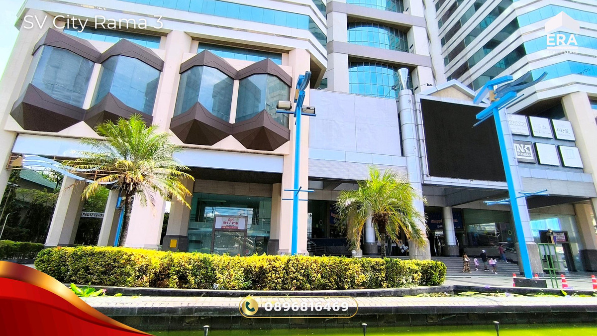 For SaleCondoRama3 (Riverside),Satupadit : Condo for sale SV City Rama 3, 18th floor, Building 8, beautiful view, see the Chao Phraya River and KingBridge Tower, room 2 Bed 1 Bath, good condition, ready to move in, SV City Rama 3 Condo for Sale.