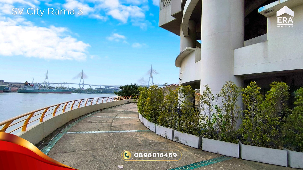 For SaleCondoRama3 (Riverside),Satupadit : Condo for sale SV City Rama 3, 18th floor, Building 8, beautiful view, see the Chao Phraya River and KingBridge Tower, room 2 Bed 1 Bath, good condition, ready to move in, SV City Rama 3 Condo for Sale.