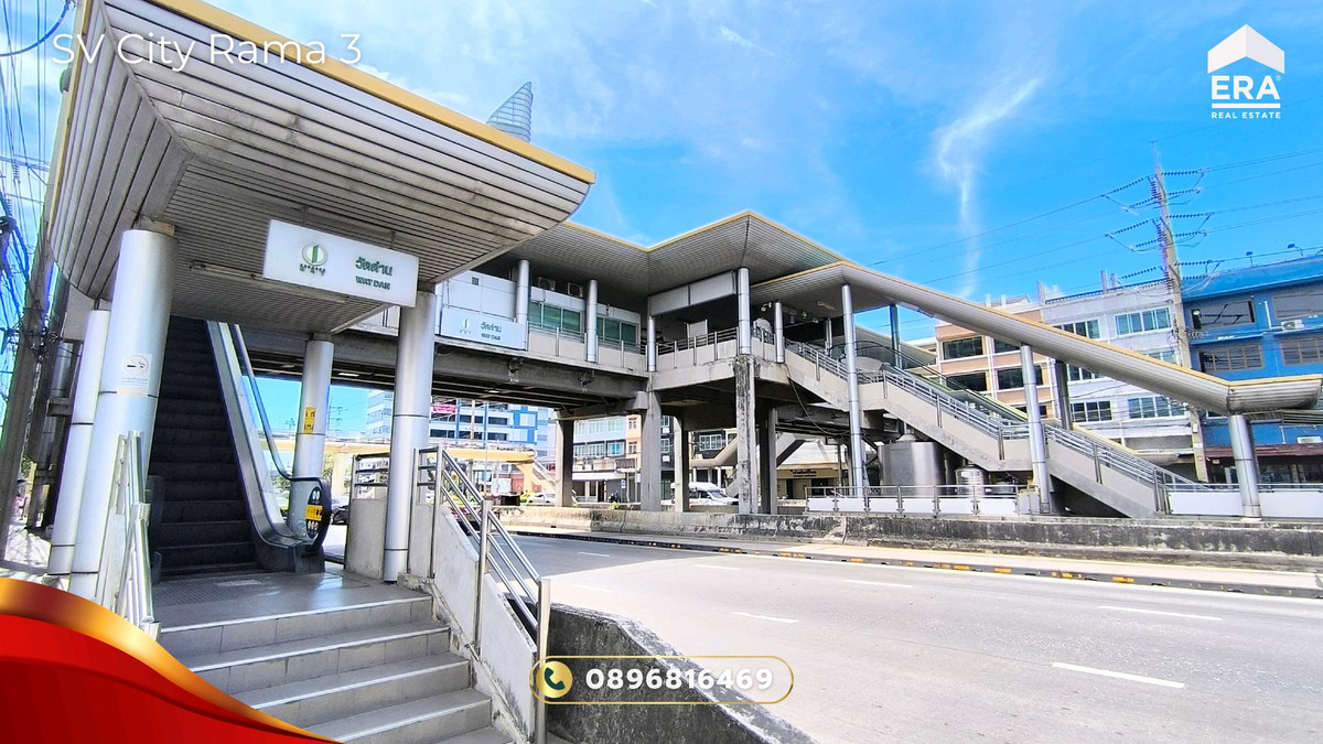 For SaleCondoRama3 (Riverside),Satupadit : Condo for sale SV City Rama 3, 18th floor, Building 8, beautiful view, see the Chao Phraya River and KingBridge Tower, room 2 Bed 1 Bath, good condition, ready to move in, SV City Rama 3 Condo for Sale.