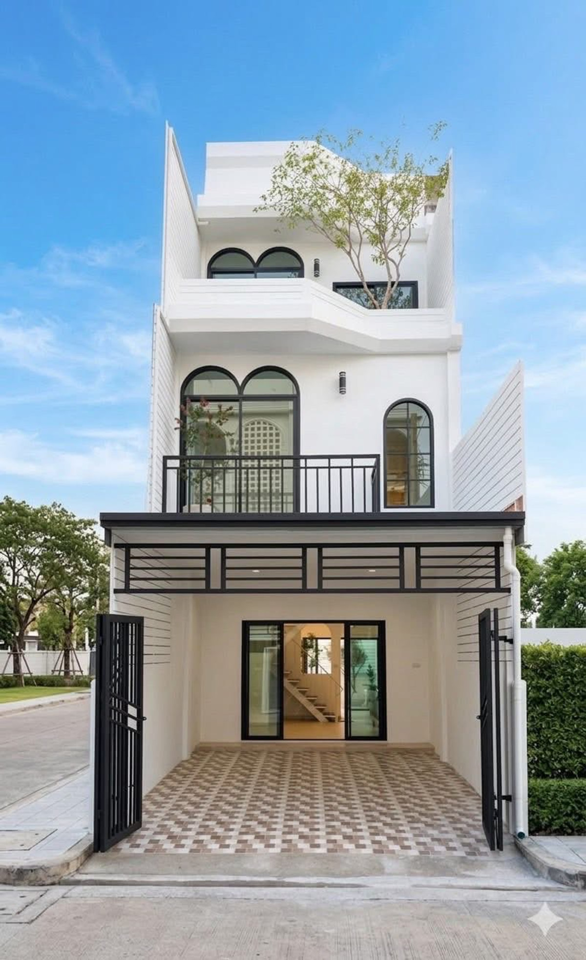 ขายบ้านรัชดา ห้วยขวาง : ✨ ทาวน์โฮม 3 ชั้น ทำเล #ห้วยขวาง เชื่อมต่อชีวิตเมืองเข้ากับพื้นที่สีเขียวส่วนตัว พักผ่อนไปกับ Courtyard กลางบ้าน 🌿