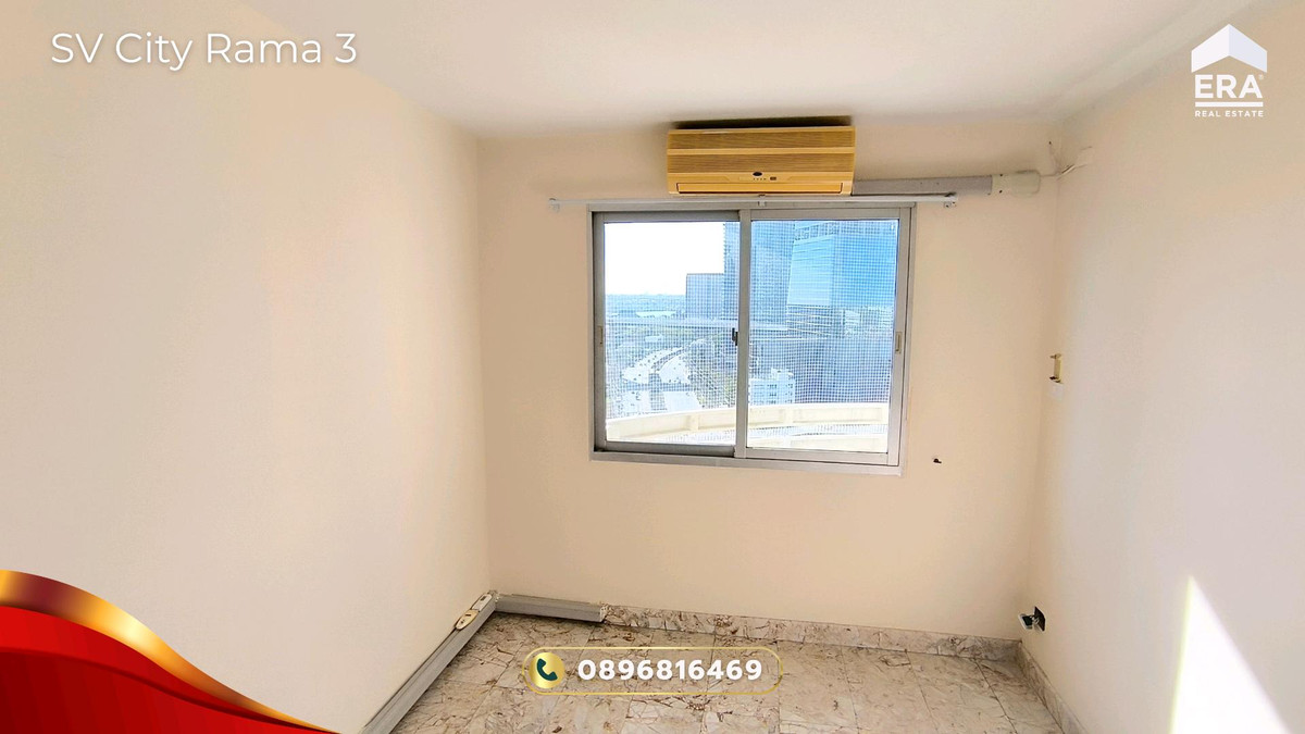 For SaleCondoRama3 (Riverside),Satupadit : Condo for sale SV City Rama 3, 18th floor, Building 8, beautiful view, see the Chao Phraya River and KingBridge Tower, room 2 Bed 1 Bath, good condition, ready to move in, SV City Rama 3 Condo for Sale.