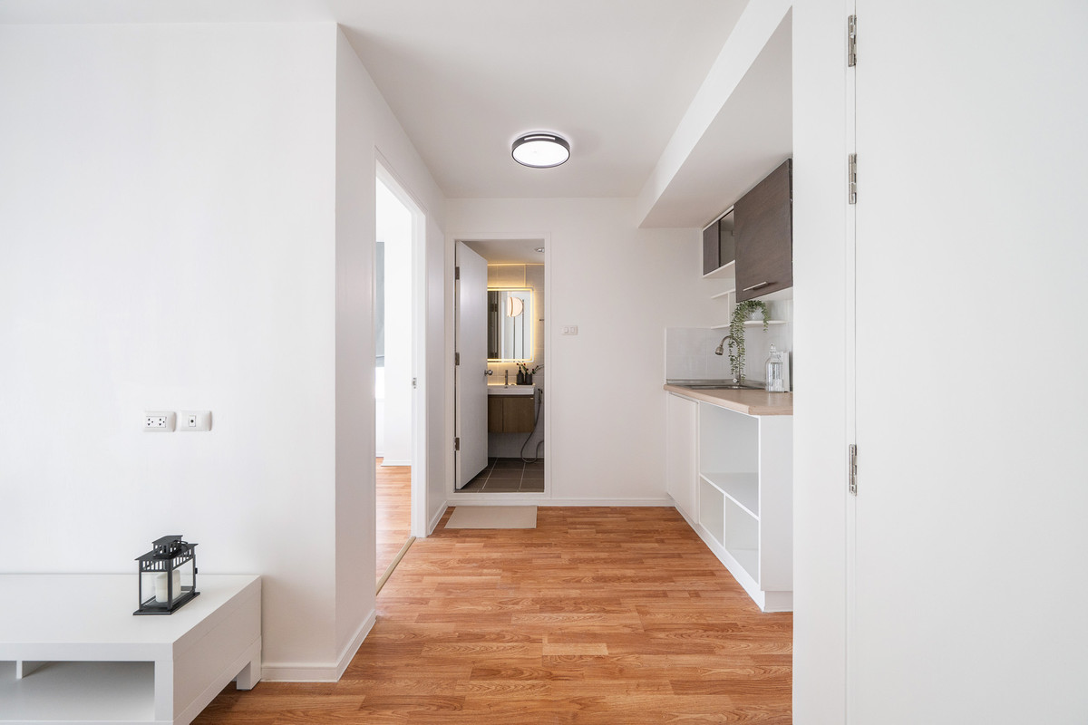 For SaleCondoLadkrabang, Suwannaphum Airport : K-6821 Corner room, newly decorated, near Suvarnabhumi Airport, Condo for sale, Lumpini On Nut, Lat Krabang 2, ready to move in.