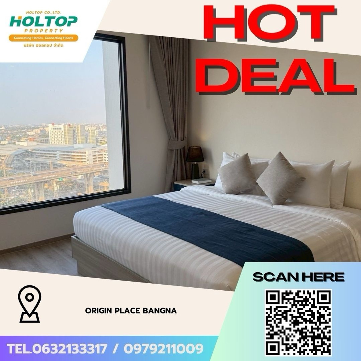 For RentCondoBangna, Bearing, Lasalle : #Z5092💥 200369 🔥Condo for rent Origin Place Bangna