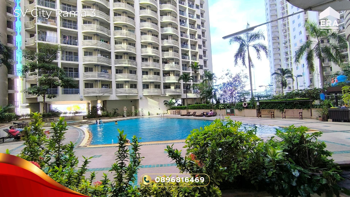 For SaleCondoRama3 (Riverside),Satupadit : Condo for sale SV City Rama 3, 18th floor, Building 8, beautiful view, see the Chao Phraya River and KingBridge Tower, room 2 Bed 1 Bath, good condition, ready to move in, SV City Rama 3 Condo for Sale.