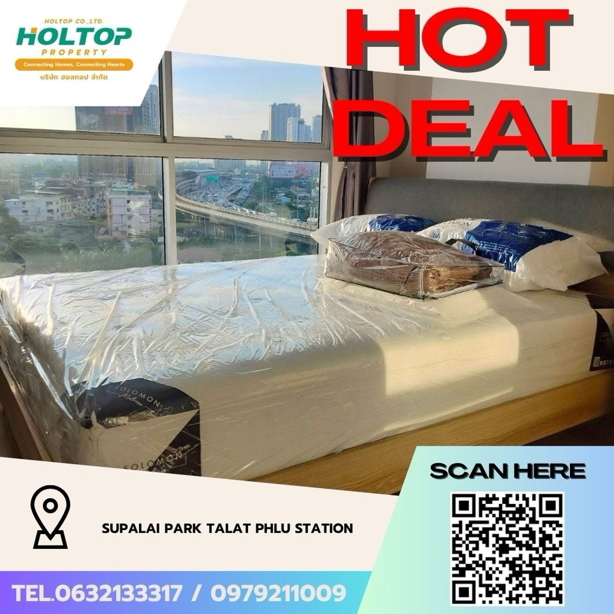 For RentCondoThaphra, Talat Phlu, Wutthakat : #Z5087💥 200369 🔥Condo for rent Supalai Park Talat Phlu Station (original code S1287)