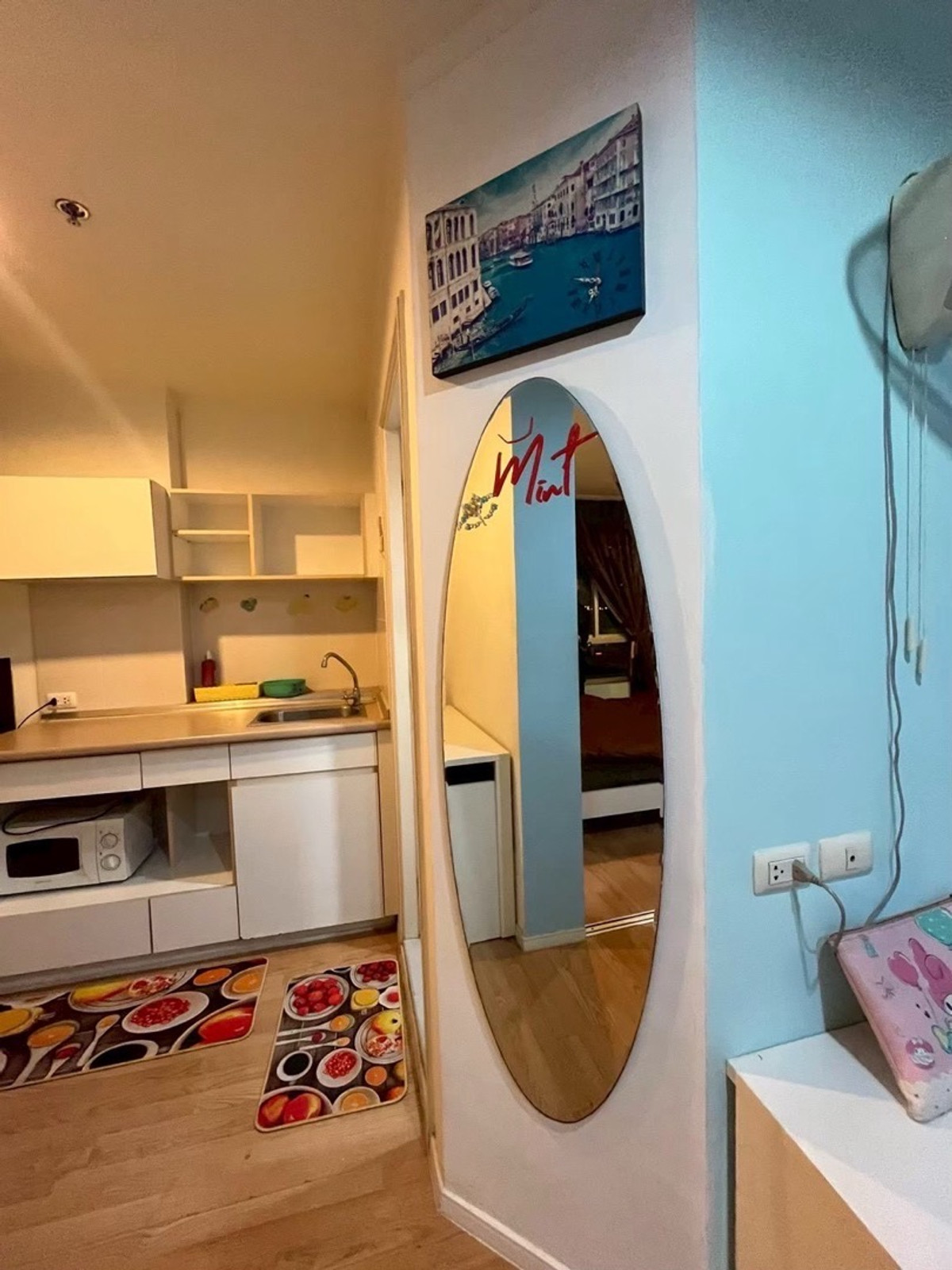 For RentCondoBangna, Bearing, Lasalle : Condo for rent Lumpini Mega City Bangna Building/Building: A Floor: 17 Room size: 26 sq m. Price: 7,500 baht