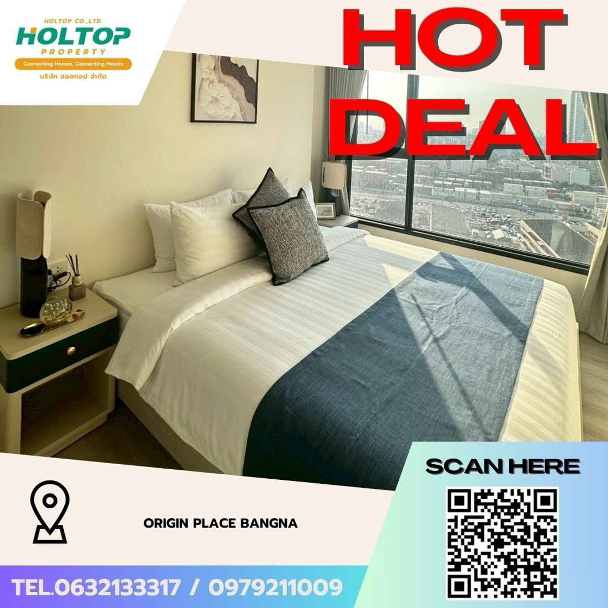 For RentCondoBangna, Bearing, Lasalle : #Z5090💥 200369 🔥Condo for rent Origin Place Bangna