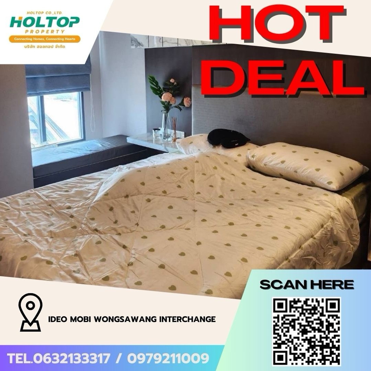 For RentCondoBang Sue, Wong Sawang, Tao Pun : #Z5095💥 200369 🔥Condo for rent Ideo Mobi Wongsawang Interchange