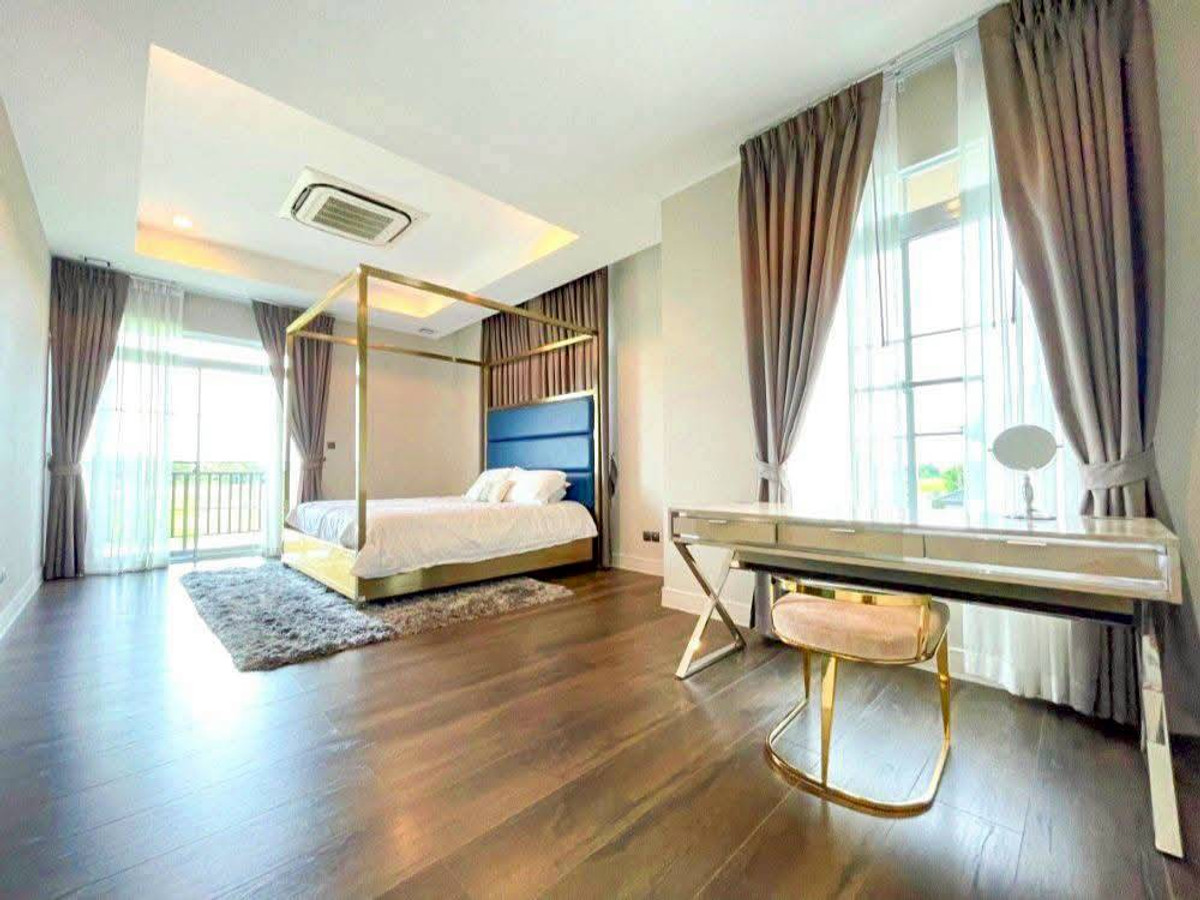 บ้านวิภาวดี ดอนเมือง หลักสี่ : เช่า/ขาย💜 บ้านหรู นันทวัน รามอินทรา–พหลฯ 50 ( Nantawan Ramintra-Phahol 50 ) หลังมุม พร้อมอยู่ ขนาด 108 ตารางวา 4 ห้องนอน แขวงท่าแร้ง เขตบางเขน กรุงเทพมหานคร