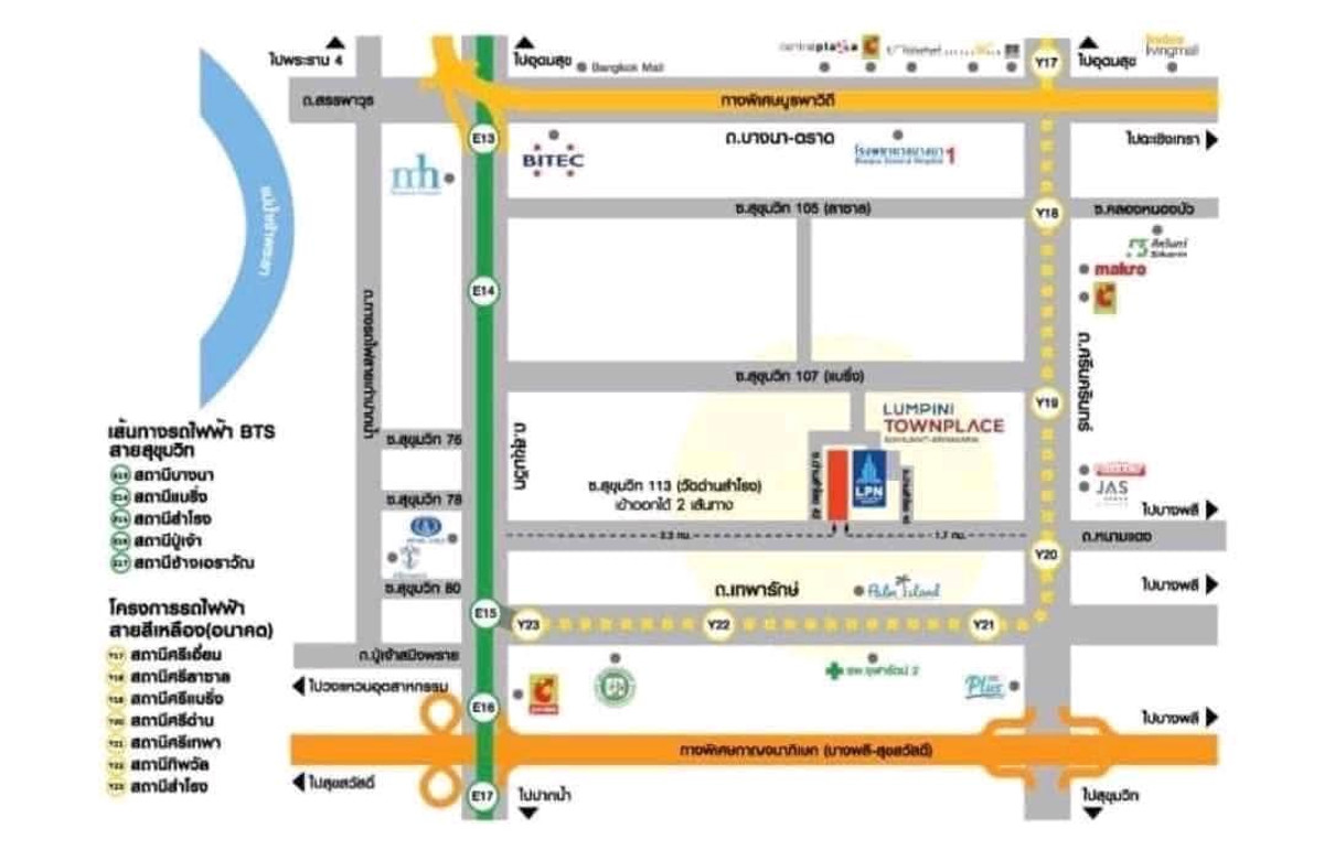 For RentTownhomeSamut Prakan,Samrong : New house, just transferred, very good condition, for rent, Baan Lumpini Town Place, Sukhumvit-Srinakarin | near BTS Samrong 2 lines 🚆💎