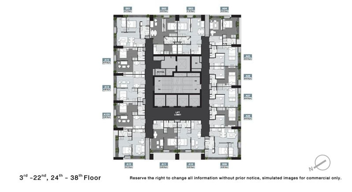 CondoAri,Anusaowaree : Condo for sale/rent Noble Around Ari, size 26.54 sq m, 1 bedroom, 36th floor, Samsen Nai Subdistrict, Phaya Thai District, Bangkok