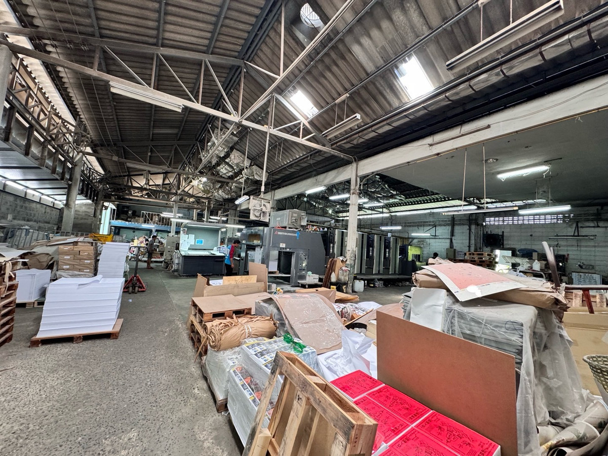 For SaleFactoryChokchai 4, Ladprao 71, Ladprao 48, : Land for sale with printing business, has factory certificate, Lat Phrao 80, area 291 sq m, through Mengjai Road