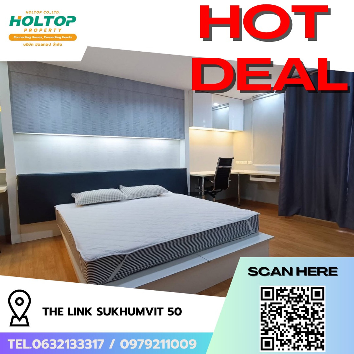 For RentCondoOnnut, Udomsuk : #R9668 🎉 210369 Condo for rent The Link Sukhumvit 50