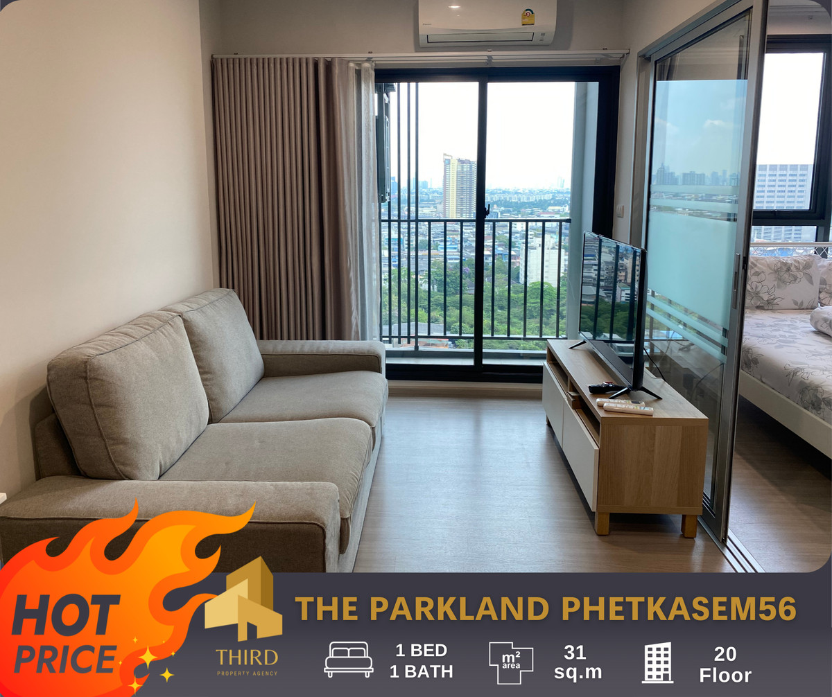 For RentCondoBang kae, Phetkasem : For rent ✨𝐓𝐇𝐄 𝐏𝐀𝐑𝐊𝐋𝐀𝐍𝐃 𝐏𝐇𝐄𝐓𝐊𝐀𝐒𝐄𝐌 𝟓𝟔 ✨Complete furniture and electrical appliances. Ready to move in //Contact LineID:@Thirdproperty