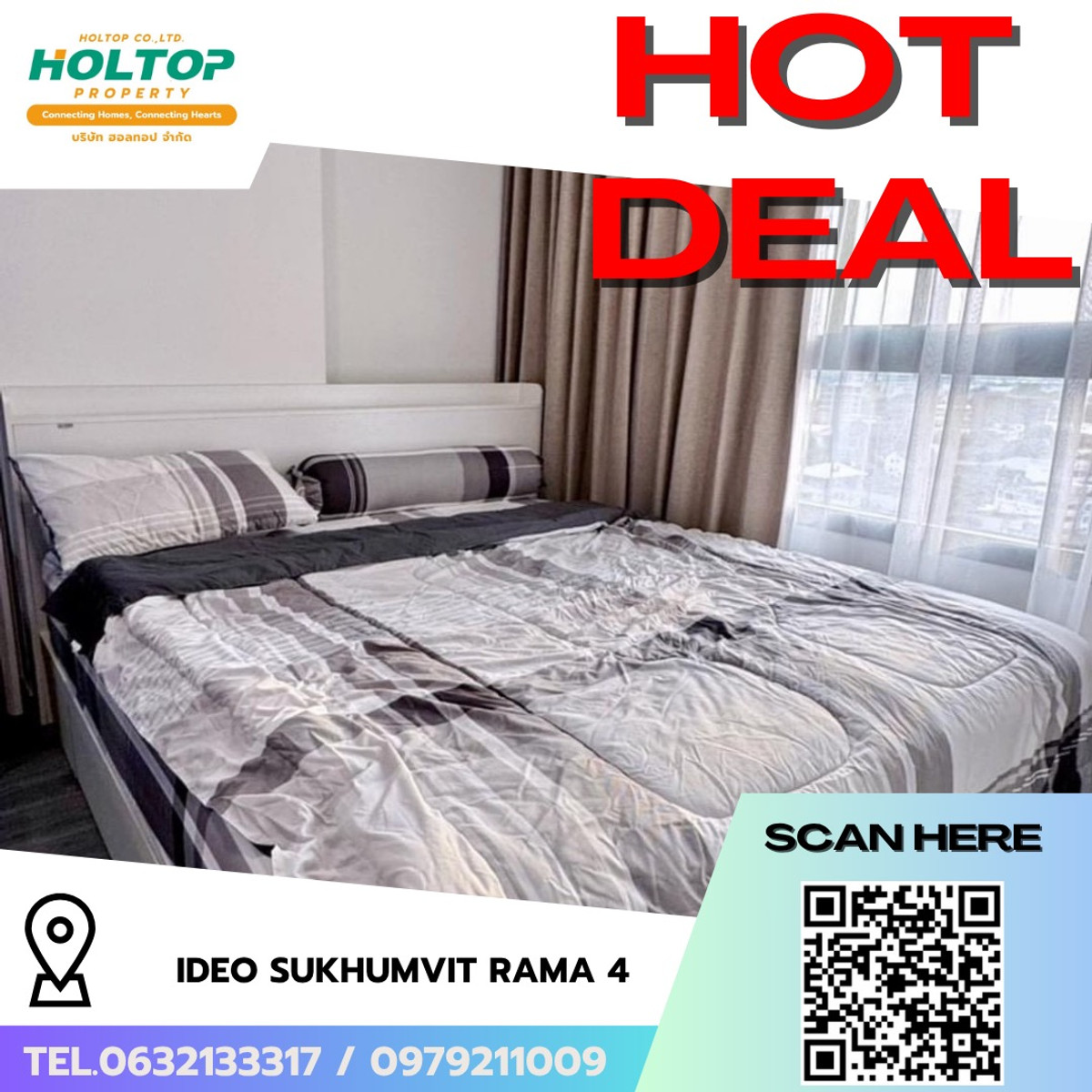 For RentCondoKhlongtoei, Kluaynamthai : #R9665 🎉 210369 Condo for rent: IdeO SUKHUMVIT RAMA 4 (Previous code R7699)