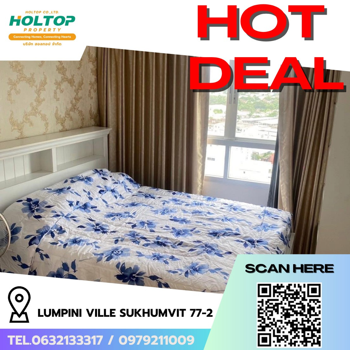 For RentCondoOnnut, Udomsuk : #R9680 🎉 210369 Condo for rent: Lumpini Ville Sukhumvit 77-2 (Previous code R8247)