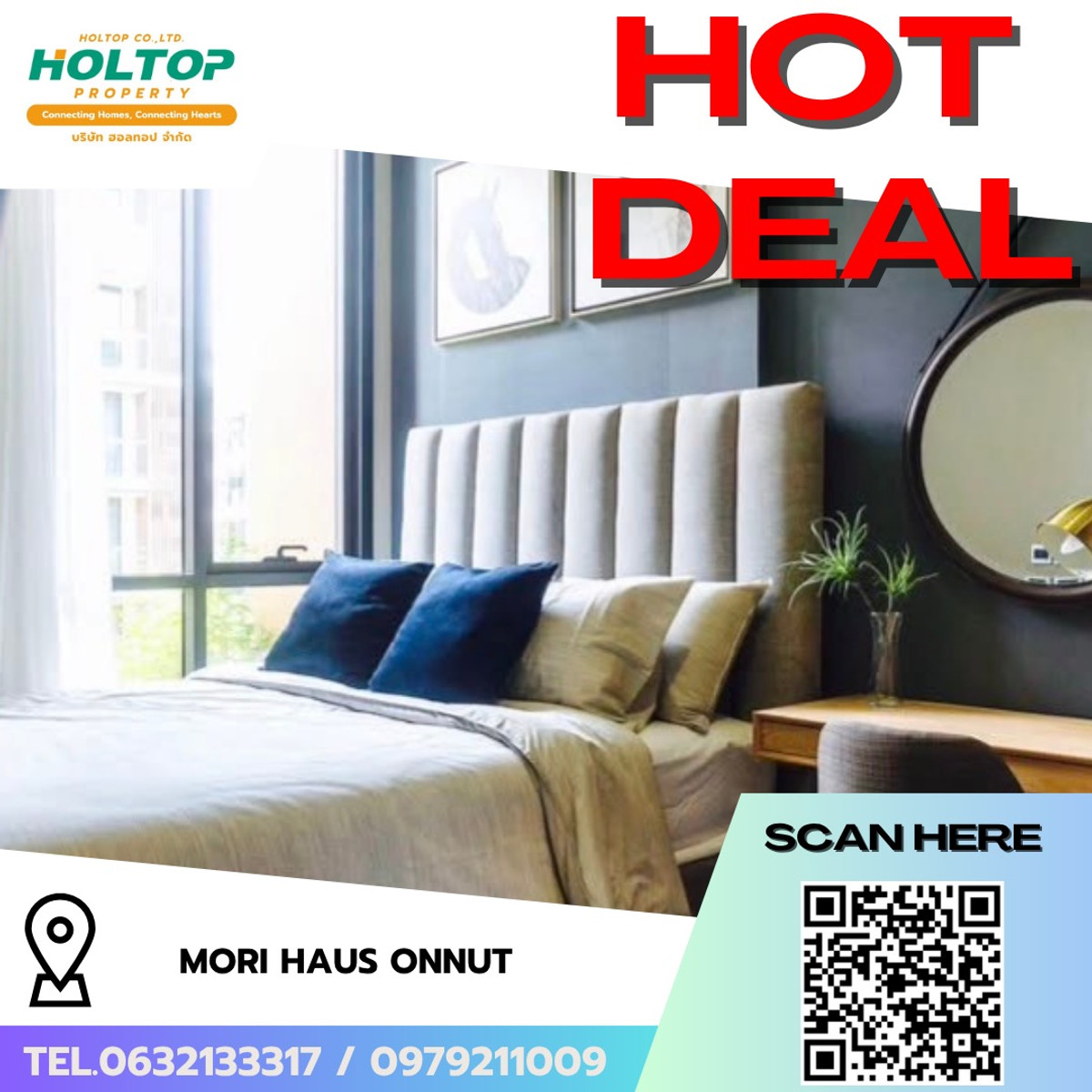 For RentCondoOnnut, Udomsuk : #R9672 🎉 210369 Condo for rent Mori HAUS Onnut