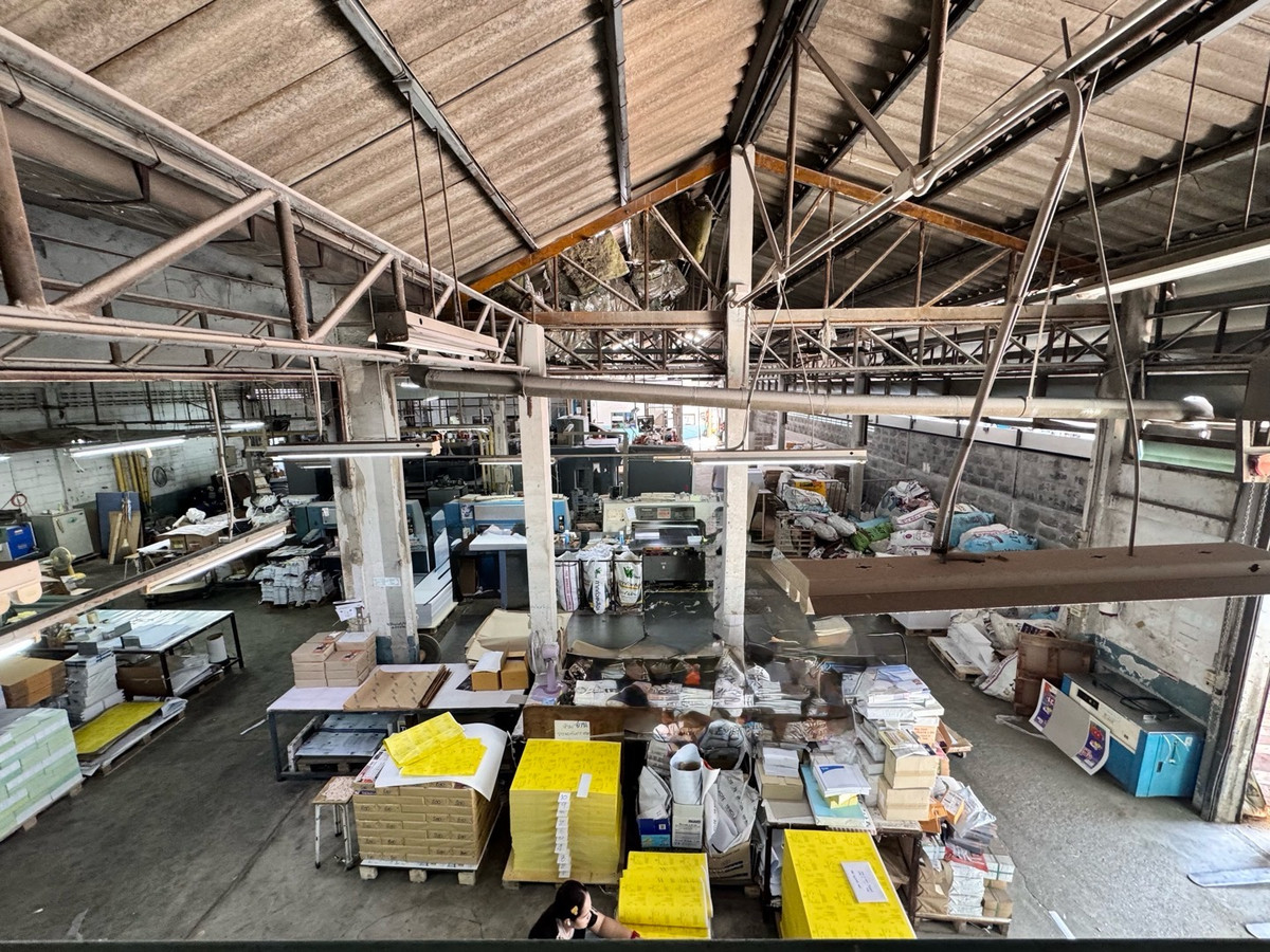For SaleFactoryChokchai 4, Ladprao 71, Ladprao 48, : Land for sale with printing business, has factory certificate, Lat Phrao 80, area 291 sq m, through Mengjai Road