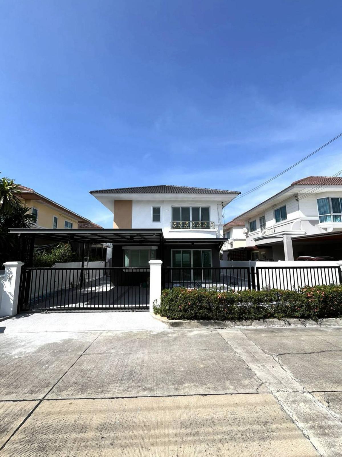 For SaleHouseNonthaburi, Bang Yai, Bangbuathong : For Sale House , Supalai Ville Wongwaen - Rattanathibet , wide frontage , newly renovated , MRT-Khong Bang Phai , Bang Mae Nang , Bang Yai , Nonthaburi , CX-147257