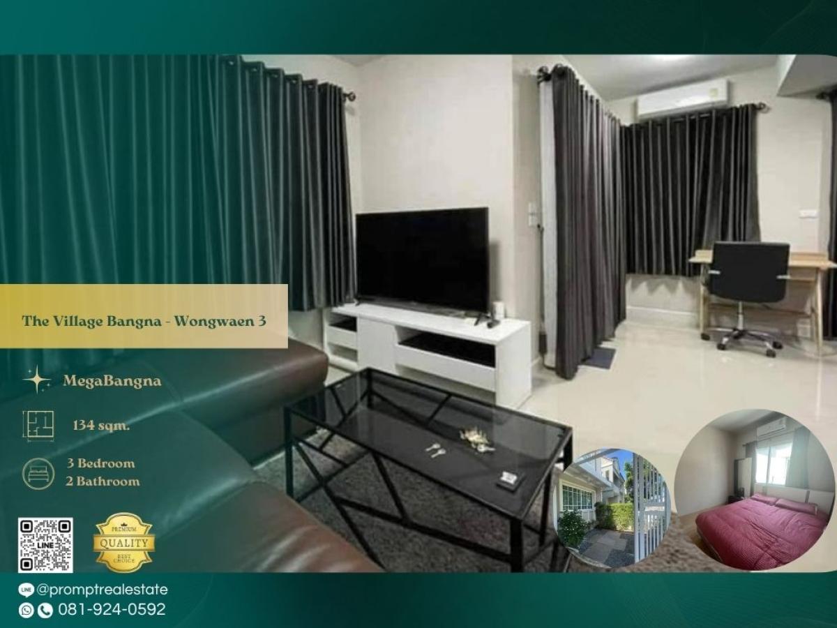 For RentHouseSamut Prakan,Samrong : ST13888 - The Village Bangna - Wongwaen3 :  เดอะ วิลเลจ บางนา - วงแหวน 3 : The Village Bangna - Wongwaen3 :  เดอะ วิลเลจ บางนา - วงแหวน 3 - #MegaBangna #International School (SISB / TCIS / Concordian) #SuvarnabhumiAirport