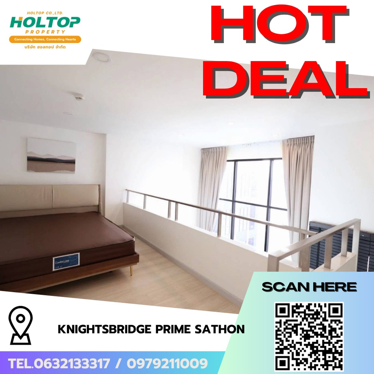 For RentCondoSathorn, Narathiwat : #R9691 🎉 220369 Condo for rent KnightsBridge Prime Sathon.