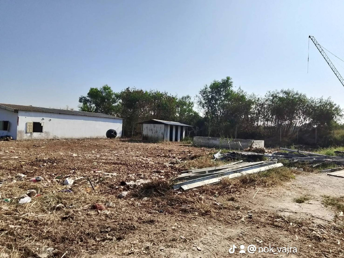 For RentLandPathum Thani,Rangsit, Thammasat : Land for rent, 2 rai, Pratunam Phra In. Suitable for housing for workers, warehouse.