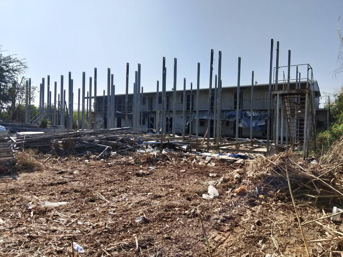 For RentLandPathum Thani,Rangsit, Thammasat : Land for rent, 2 rai, Pratunam Phra In. Suitable for housing for workers, warehouse.