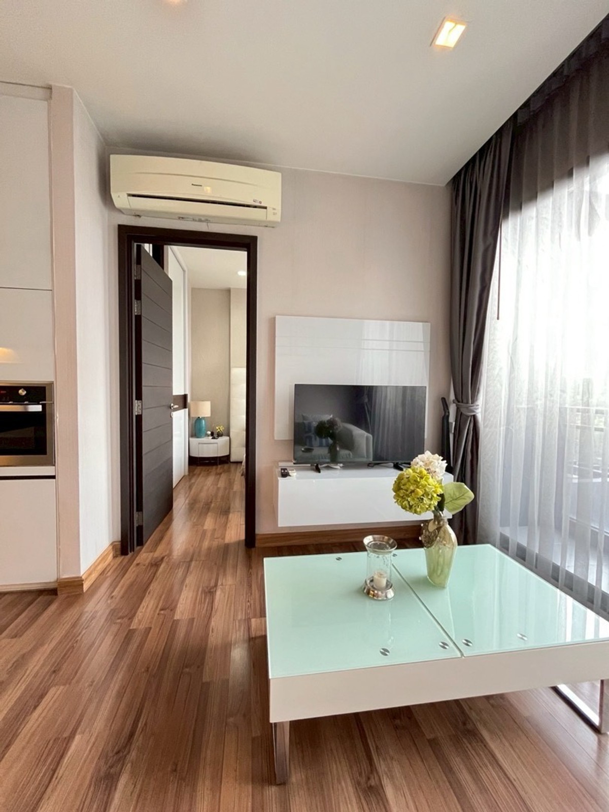 ให้เช่าคอนโดรัชดา ห้วยขวาง : IVY AMPIO FOR RENT 1BEDROOM  45sq.m 24K Call084-9792464