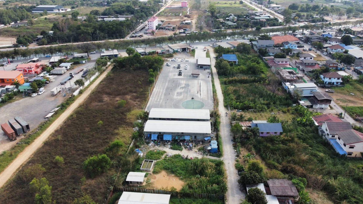 For RentLandPathum Thani,Rangsit, Thammasat : Land for rent, 2 rai, Pratunam Phra In. Suitable for housing for workers, warehouse.