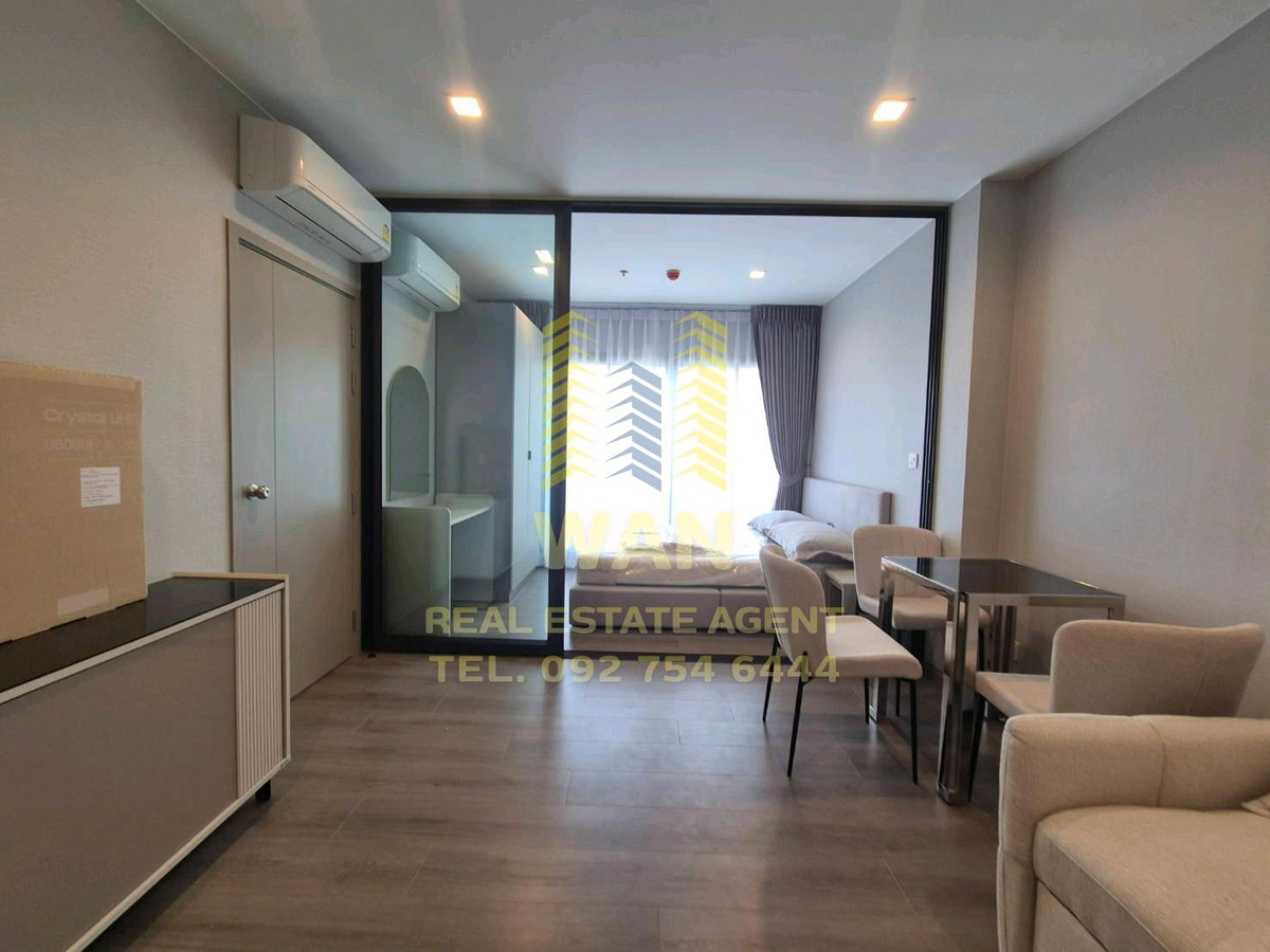 For RentCondoRattanathibet, Sanambinna : New room for rent, The Politan Aqua, 58th floor, size 31 sq m, beautifully decorated, fully furnished, ready to move in.