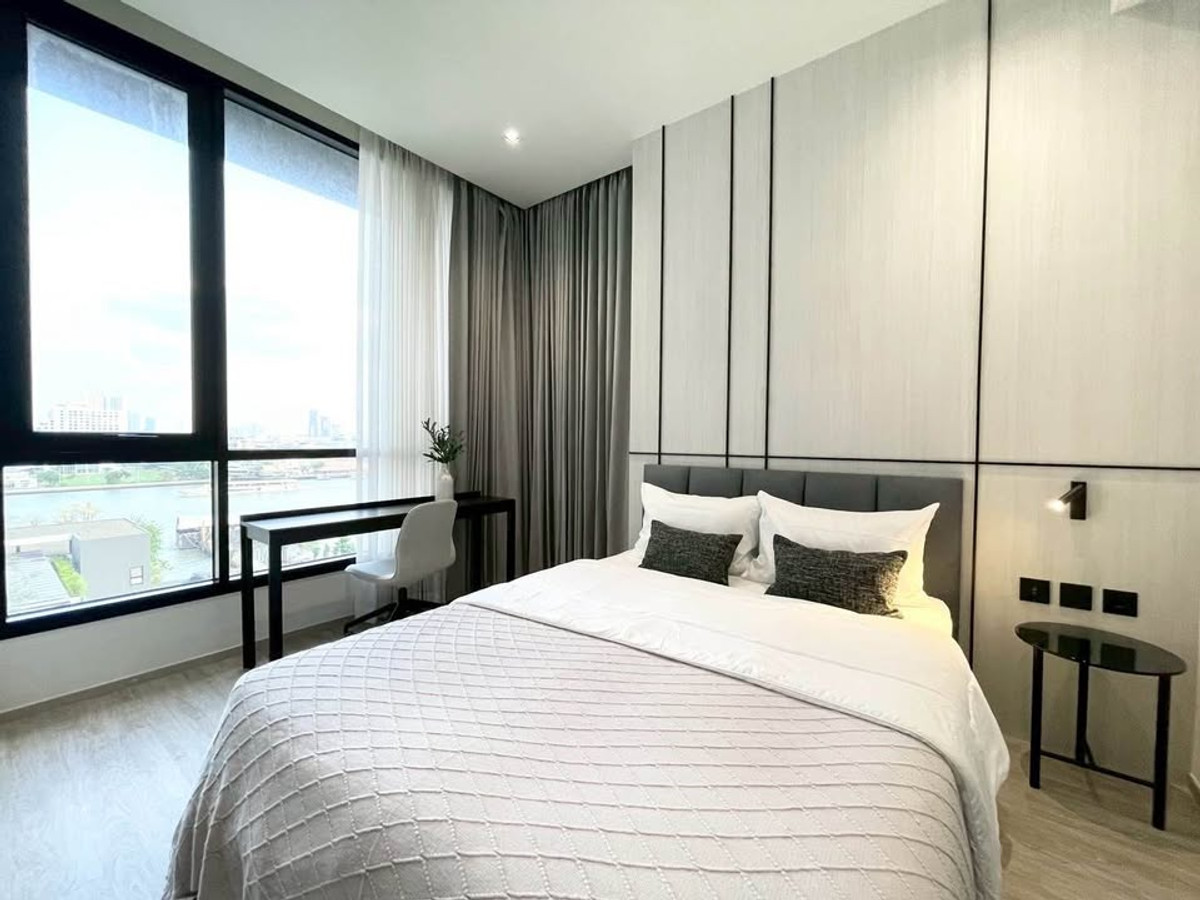 For RentCondoWongwianyai, Charoennakor : For rent: Chapter Charoennakhon - Riverside, good price! 2 bedrooms, river view, near BTS Krung Thonburi, fully furnished, high floor.