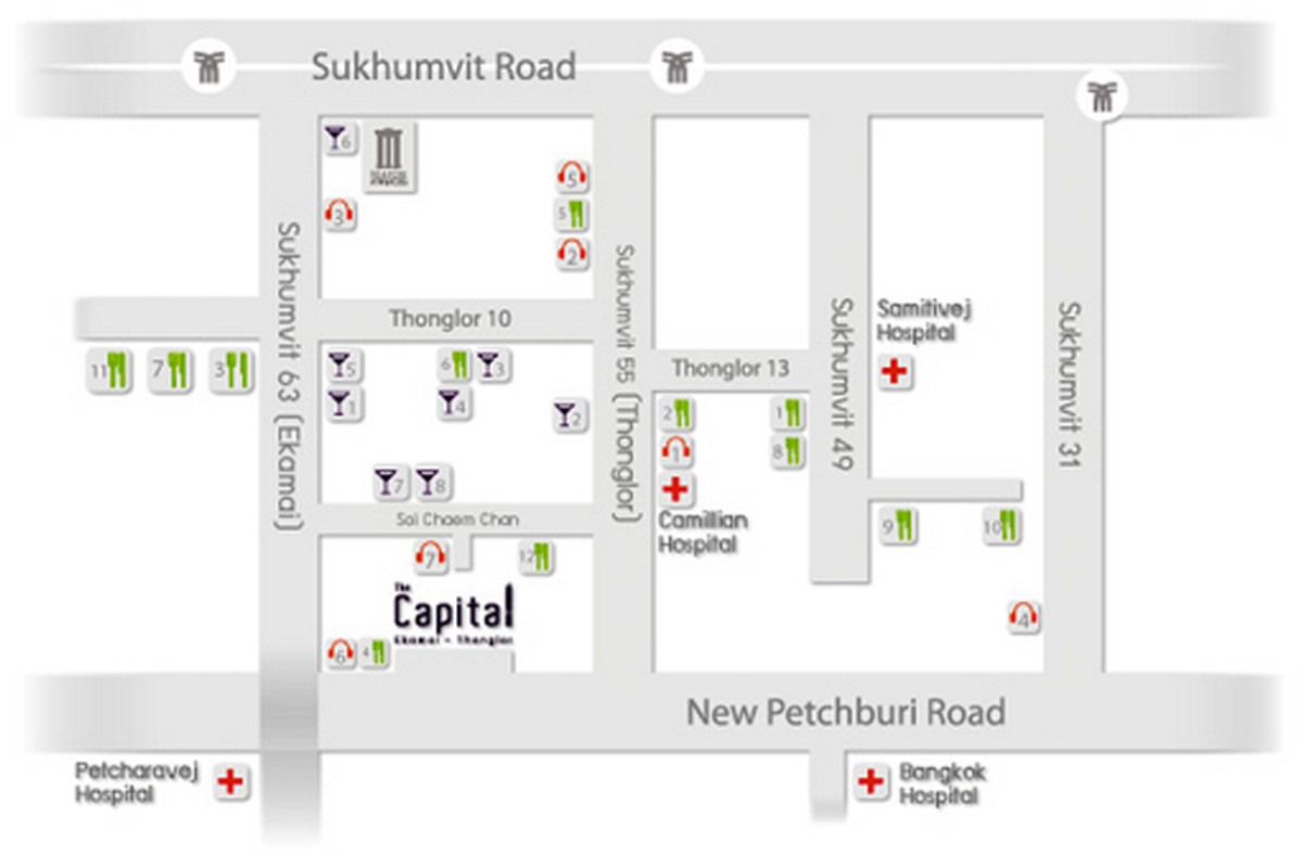 For SaleCondoRama9, Petchburi, RCA : #Condo for sale in Thonglor area #Best price #NetYield 5.6% 24th floor, size 54.5 sq m. 2 bedrooms, 2 bathrooms The Capital Eakamai - Thonglor The Capital Eakamai - Thonglor