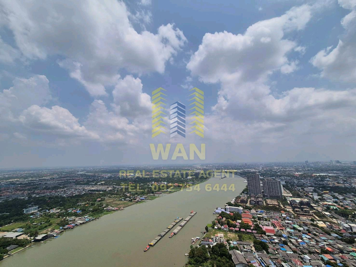 For RentCondoRattanathibet, Sanambinna : New room for rent, The Politan Aqua, 58th floor, size 31 sq m, beautifully decorated, fully furnished, ready to move in.