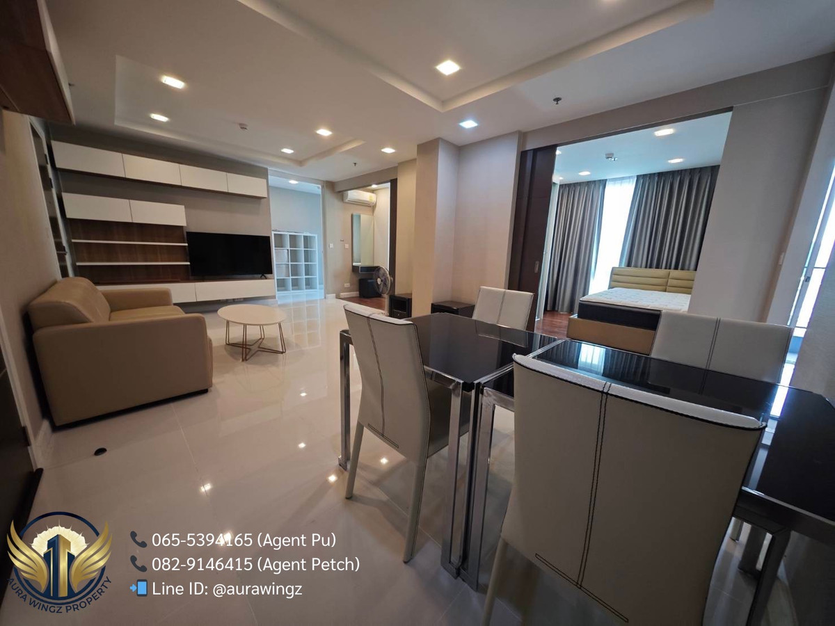 For RentCondoSamut Prakan,Samrong : 🔥 [For rent] The Metropolis Samrong 0 meters from BTS Samrong! 🚆 ✨ Extra large room 70 sq m. | 2 bedrooms, 2 bathrooms | 30th floor