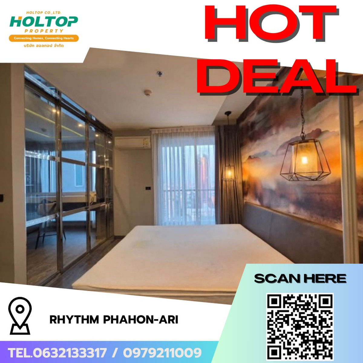 For RentCondoSapankwai,Jatujak : #R9683 🎉 220369 Condo for rent RHYTHM Phahon-Ari.
