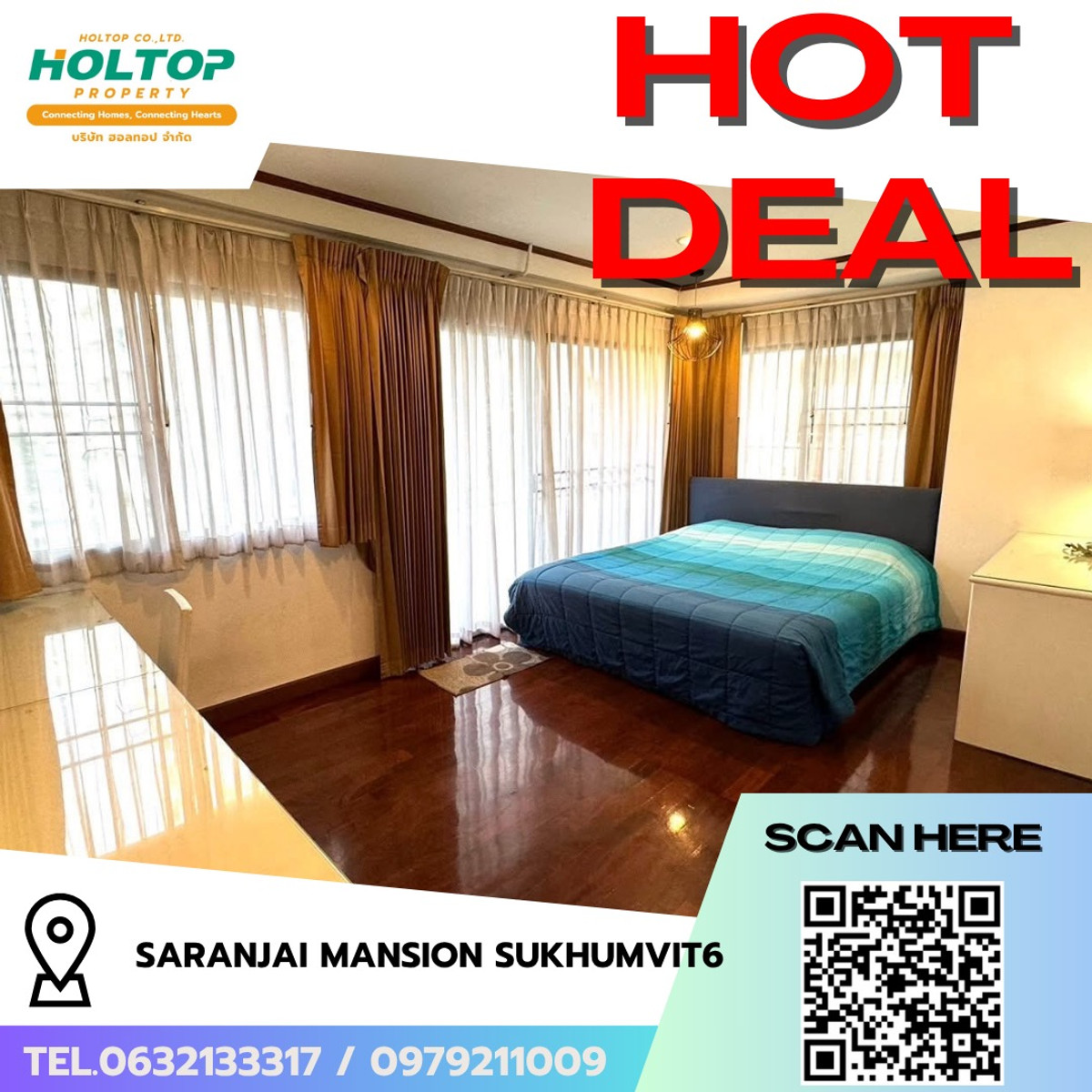 For RentCondoSukhumvit, Asoke, Thonglor : #R9698 🎉 220369 Condo for rent Saranjai Mansion Sukhumvit6