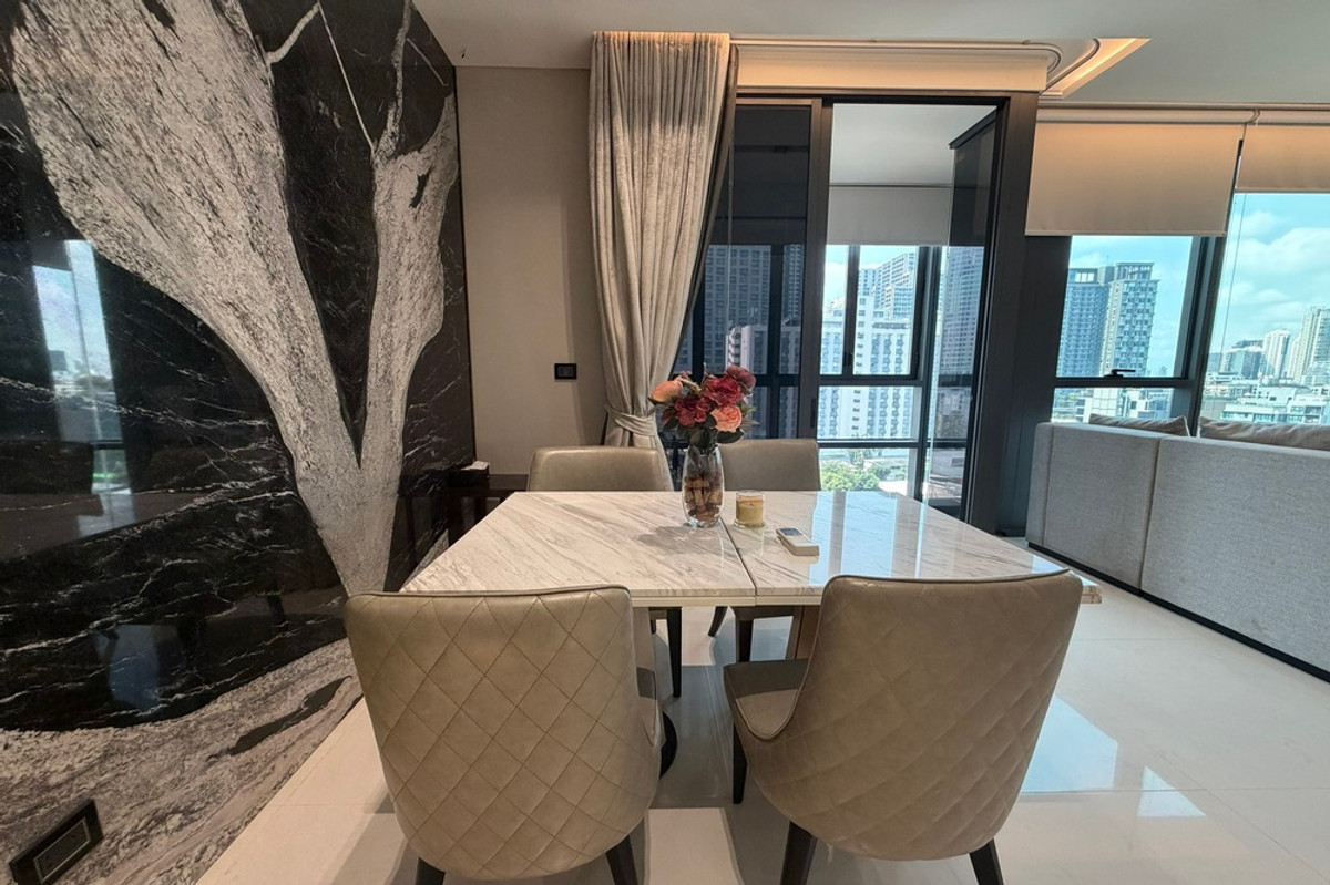 For SaleCondoSukhumvit, Asoke, Thonglor : 🔥 For Sale !! prime area, The Bangkok Thonglor, 2 bedroom, 2 bathroom, corner room, high floor !!🔥Code C20230102777 furnished, Special Deal!!📣📣