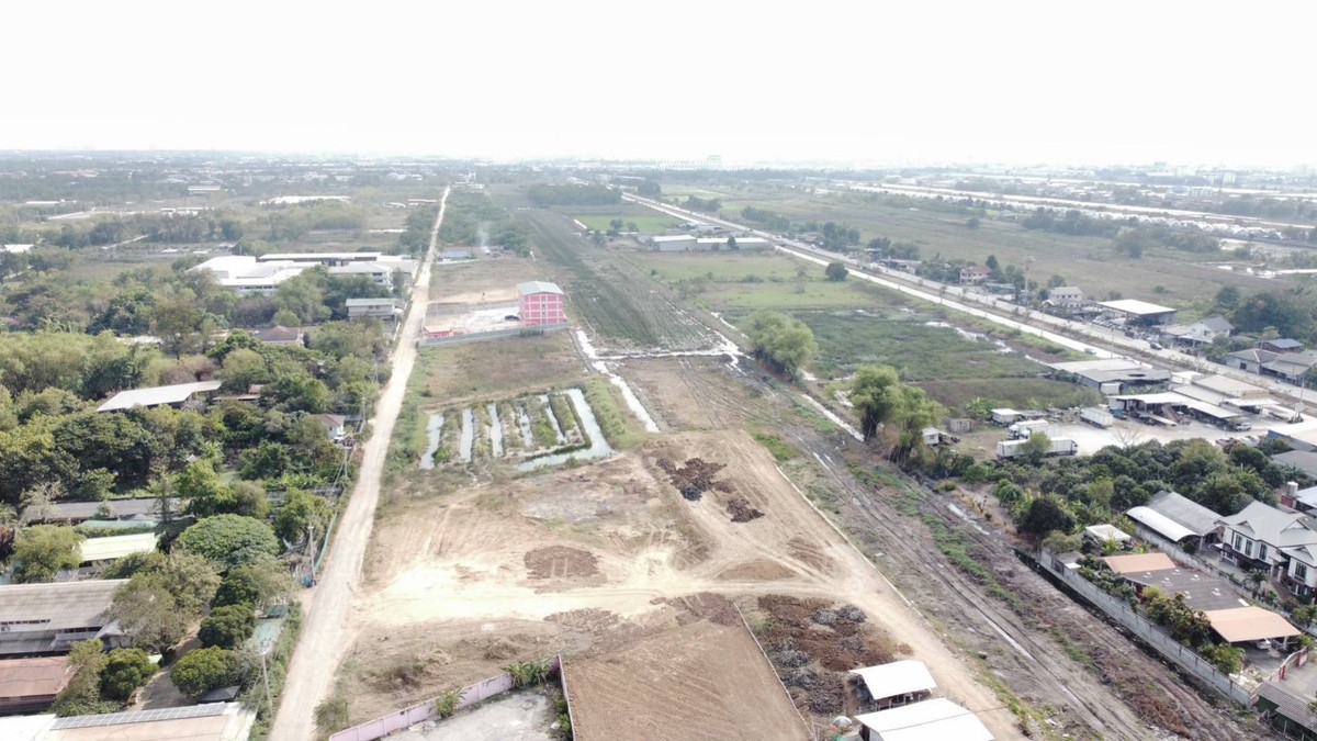 For RentLandPathum Thani,Rangsit, Thammasat : Land for rent, 2 rai, Pratunam Phra In. Suitable for housing for workers, warehouse.