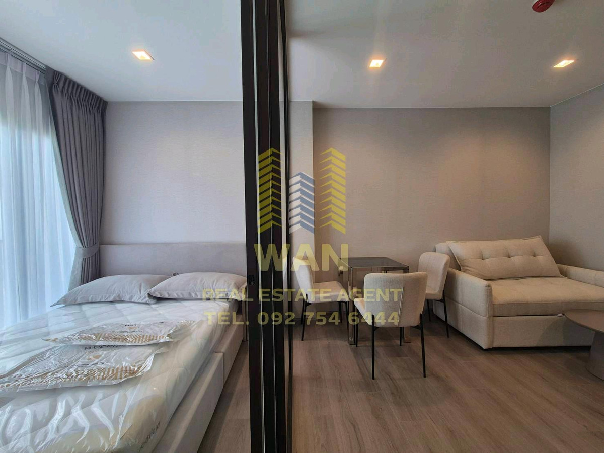 For RentCondoRattanathibet, Sanambinna : New room for rent, The Politan Aqua, 58th floor, size 31 sq m, beautifully decorated, fully furnished, ready to move in.