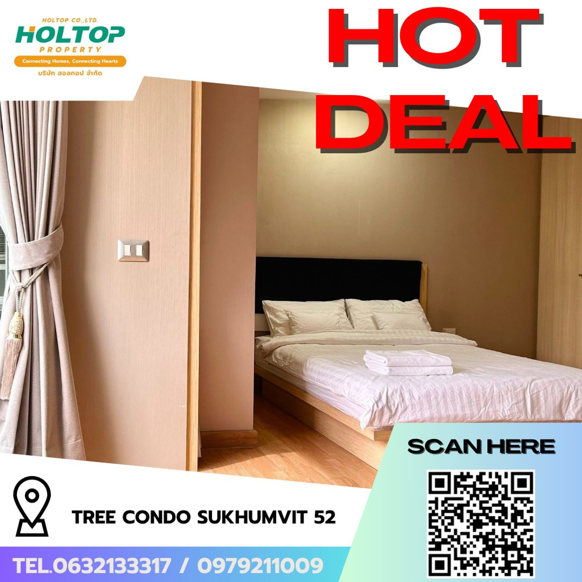 For RentCondoOnnut, Udomsuk : #R9700 🎉 220369 Condo for rent Tree Condo Sukhumvit 52