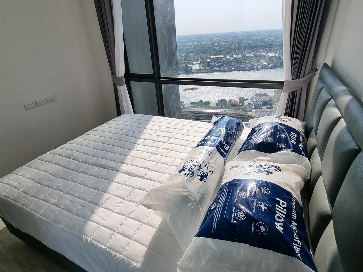 For RentCondoBang Sue, Wong Sawang, Tao Pun : 🔥For Rent Now!🔥 The Clef Riverine Chao Phraya - Wong Sawang. Beautiful room, fully furnished, Chao Phraya river view, near MRT, ready to move in immediately.