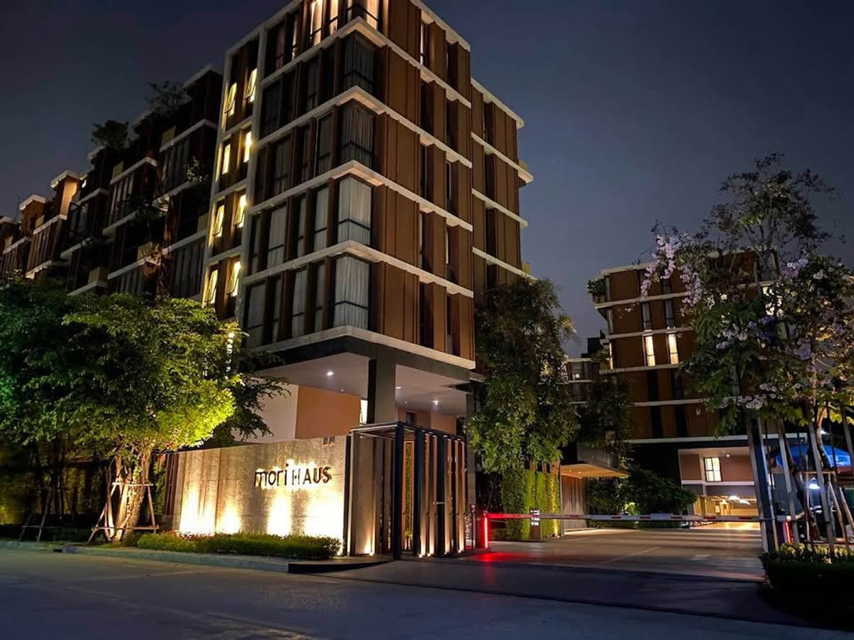 ให้เช่าคอนโดอ่อนนุช อุดมสุข : ปล่อยเช่า✨คอนโดสไตล์รีสอร์ท ใกล้รถไฟฟ้า BTS อ่อนนุช | mori HAUS สุขุมวิท 77 | 1 ห้องนอน พร้อมอยู่ , มีรถรับส่งBTS , ใกล้ Habito mall เพียง 200 เมตร