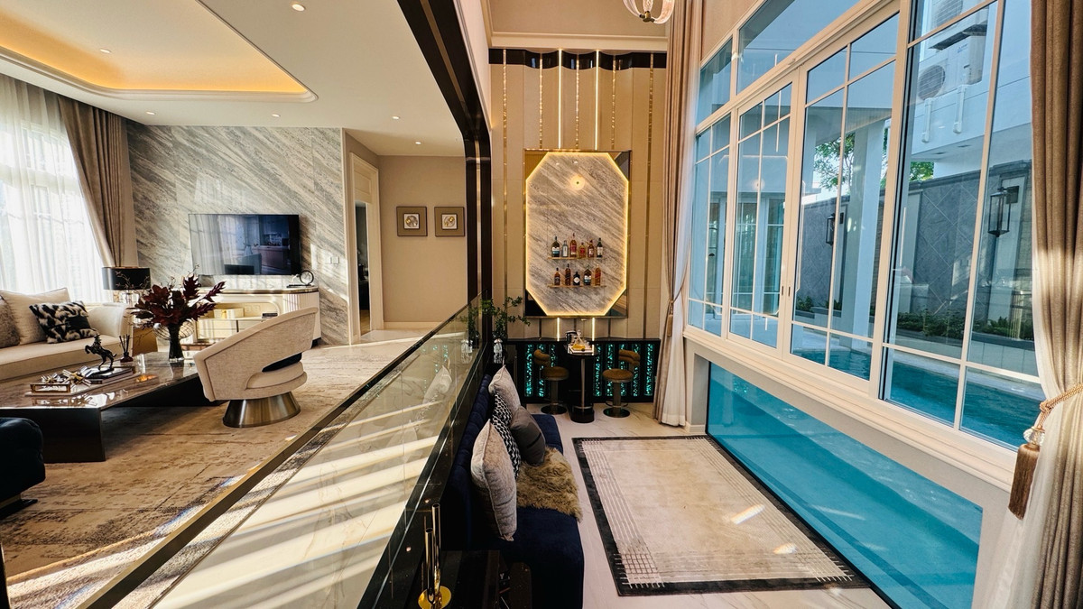 For SaleHouseRama5, Ratchapruek, Bangkruai : For sale📍New luxury mansion on the riverside, 95 million baht, in front of the clubhouse, The Grand Riverfront, Ratchaphruek - Rama 5, the only project to receive the LEED Gold 2024 world standard award.