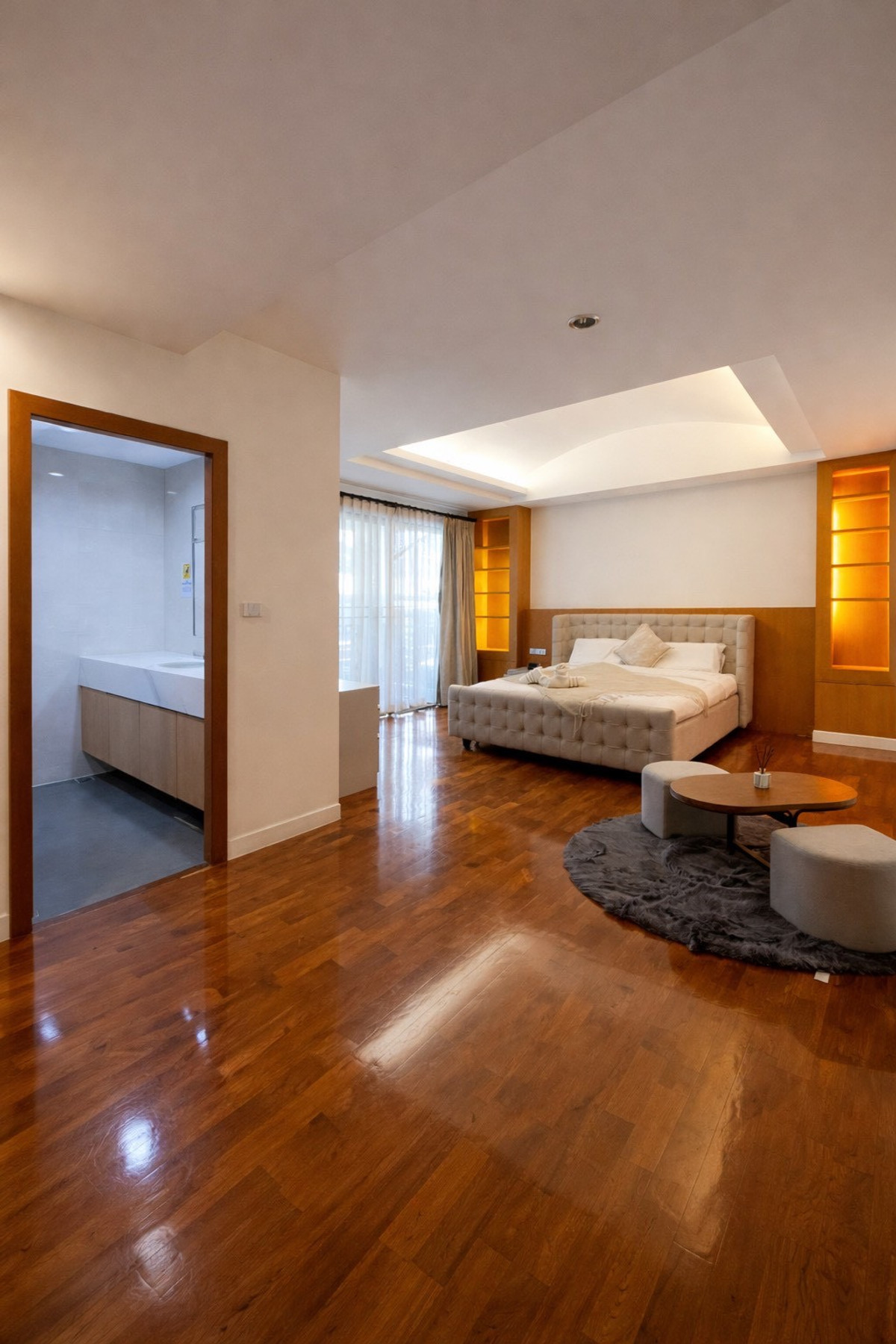 For RentHouseOnnut, Udomsuk : Single house for rent in Pridi area with swimming pool. Move in immediately, fully furnished, near St Andrews International School Bangkok 🏫