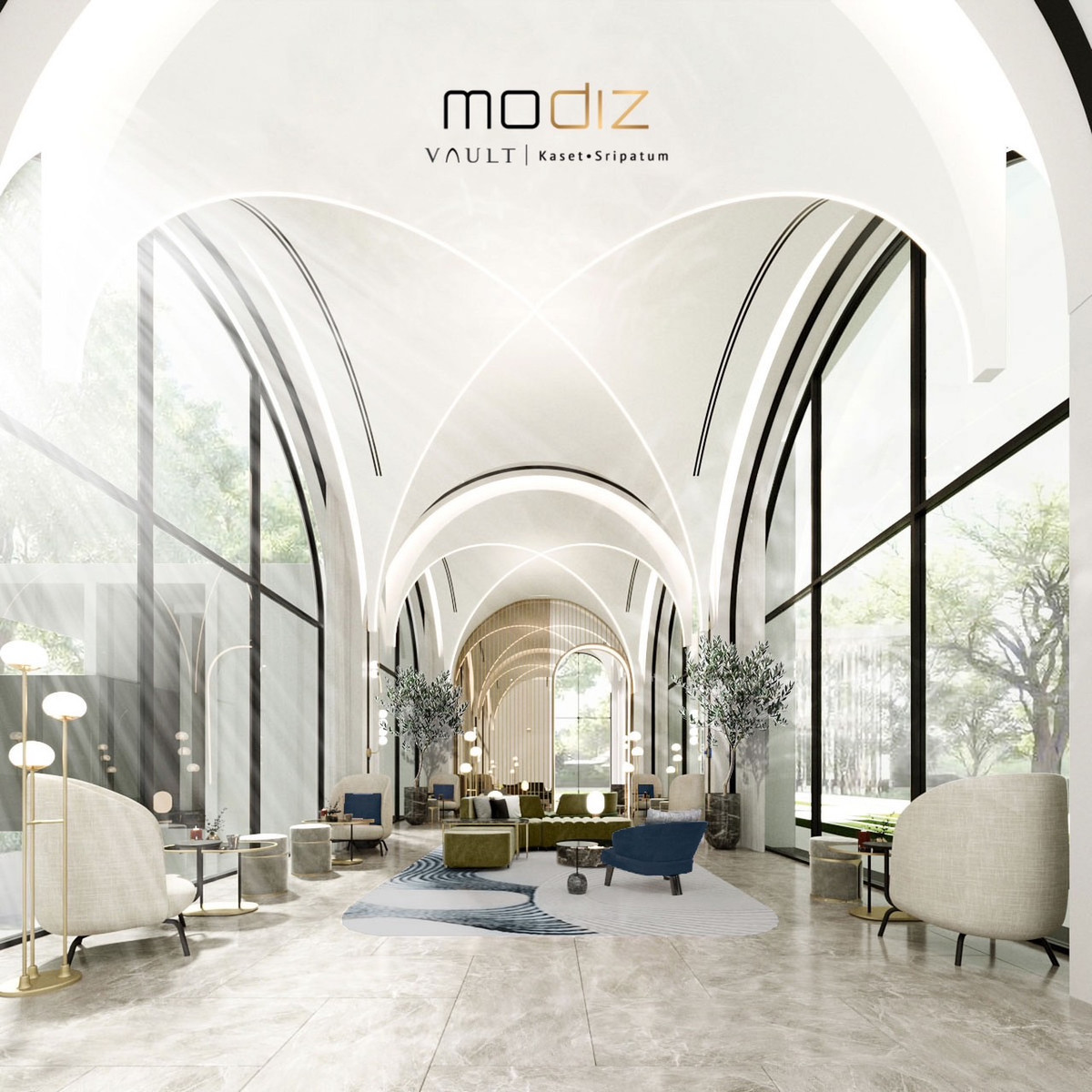 For SaleCondoKasetsart, Ratchayothin : Kaset-Sripatum new condo, pets allowed. Near Sripatum University and Kasetsart University, starting at 2.99 million*